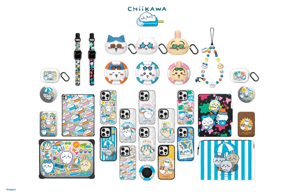 圖12. 吉伊卡哇 x CASETiFY 聯名系列以夏日泳池派對為主題,與超人氣療癒 IP《吉伊卡哇》可愛角色們一同玩耍、享受日光浴