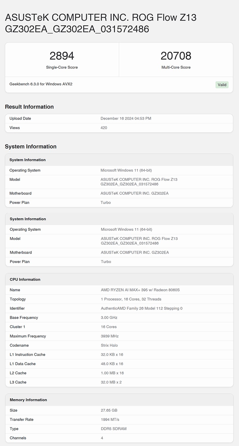 Geekbench