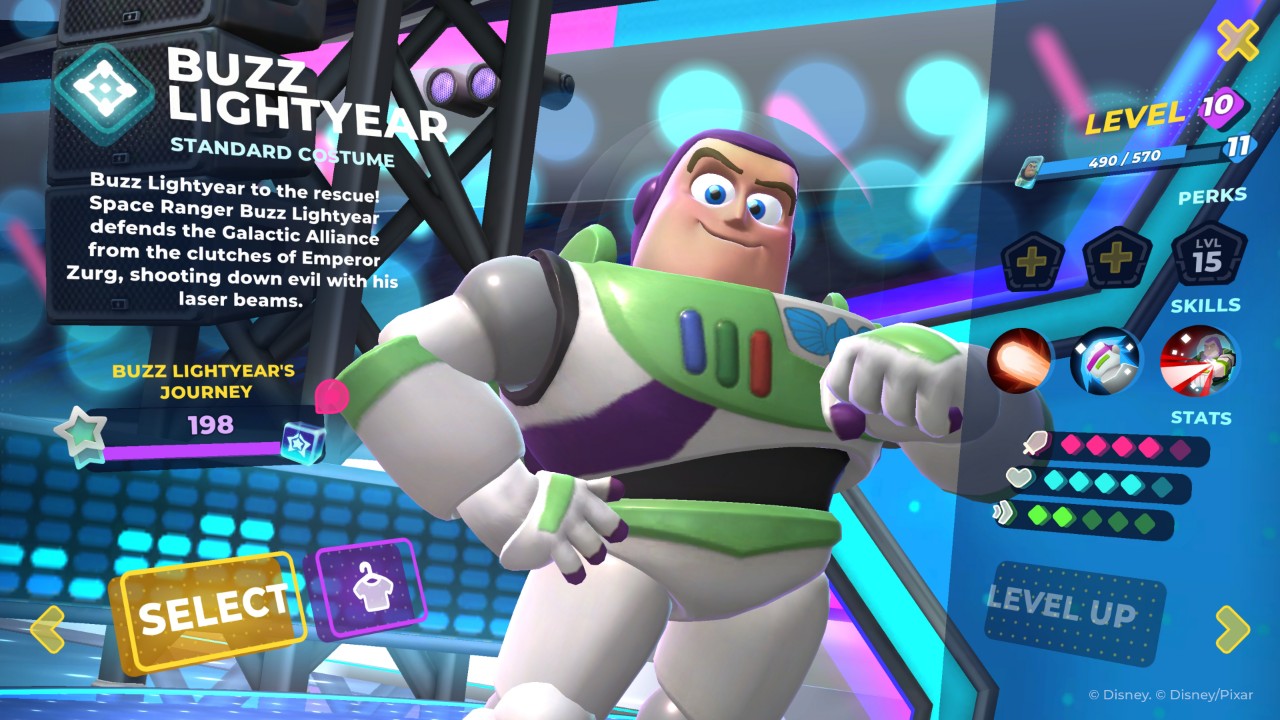 Buzz Lightyears champion screen