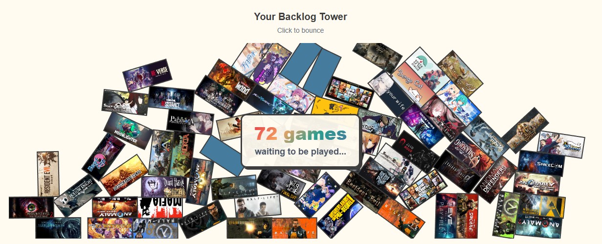 日開發者自製Steam積壓遊戲視覺化工具 看看你囤積成山的遊戲有多少