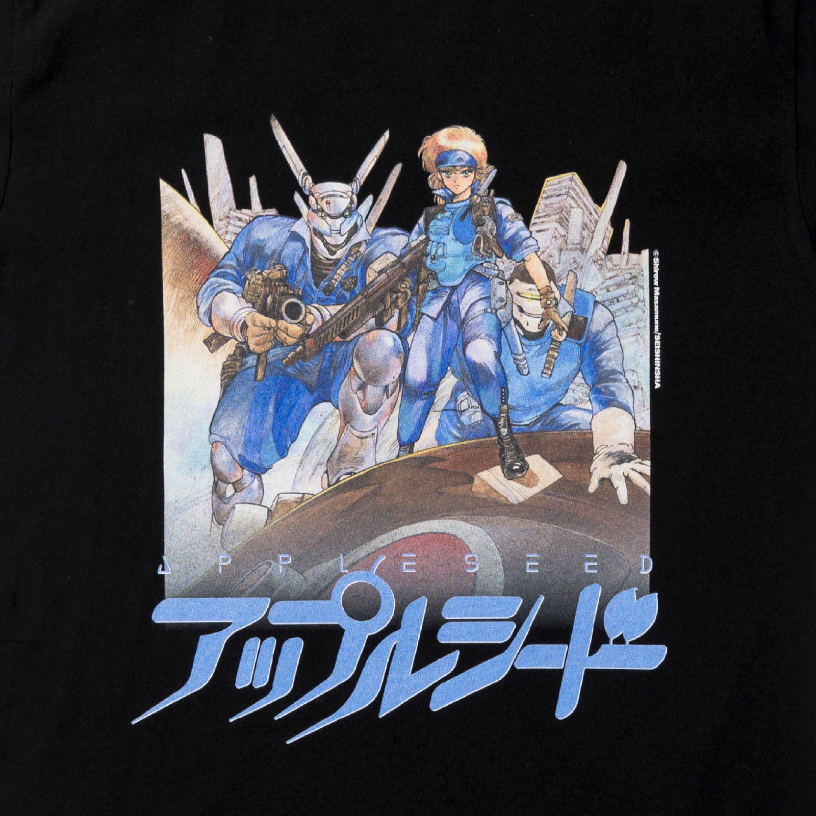 【The Exhibition of The World of Shirow Masamune】T-shirt APPLESEED Black