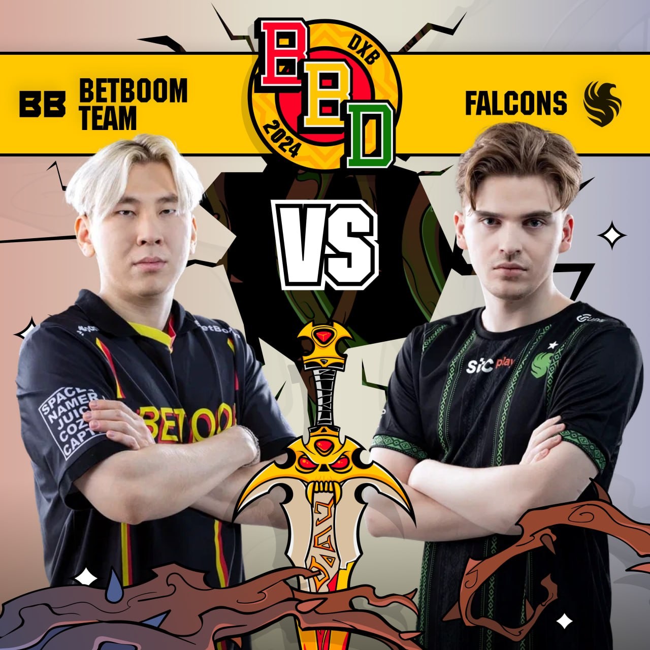 falcons vs betboom betboom dubai 2024