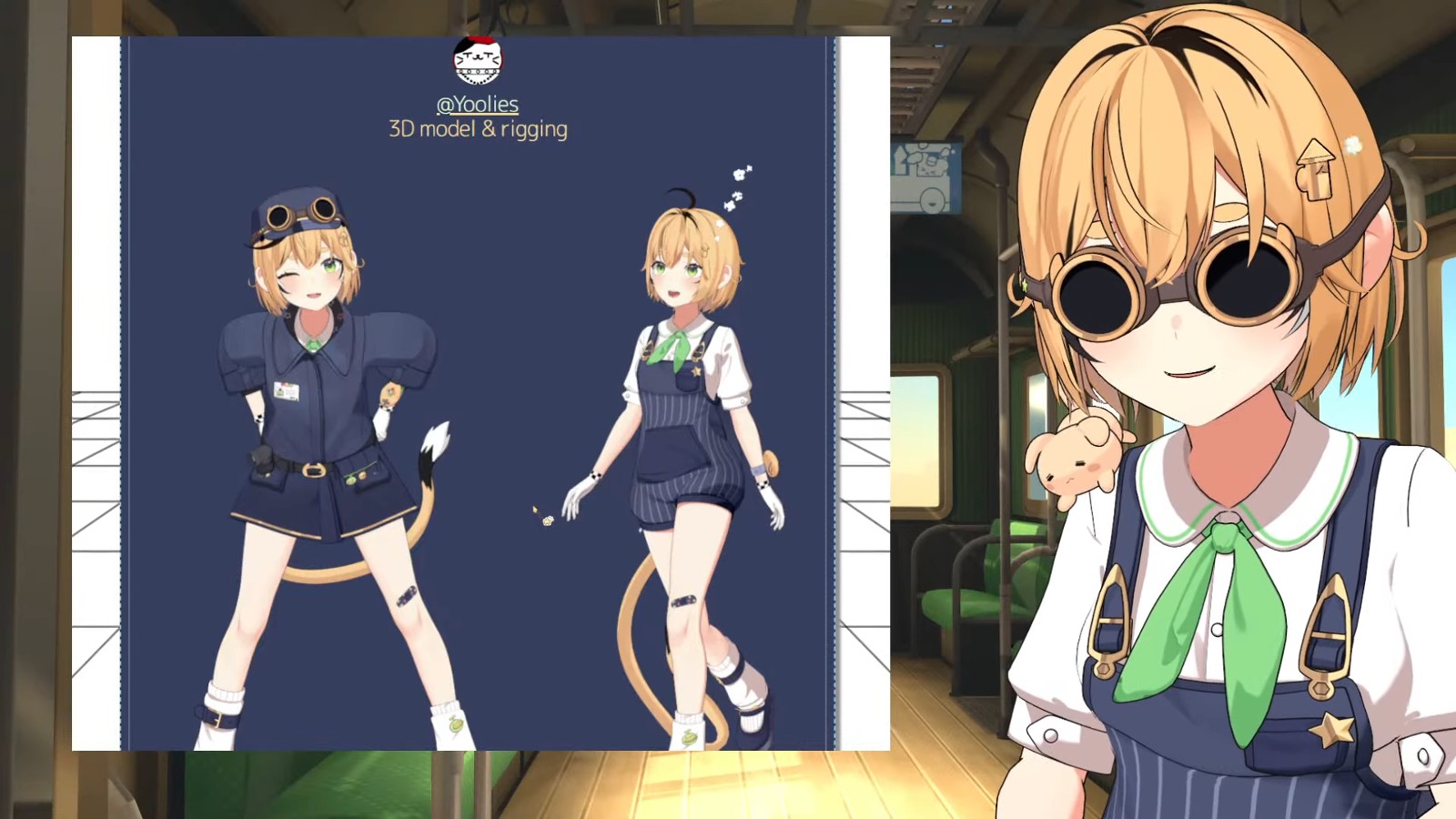 VTuber Dooby the jumping mouse was once a professional sound engineer who won an Emmy Award “The whistle blows when it blows” and the mysterious blue character was revealed on the train.