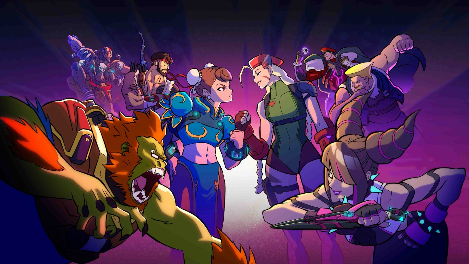 完美融合《Street Fighter 6》格鬥精神的八款合作造型強勢登場,每個造型都經過精心設計,致敬經典招式、架式和角色個性