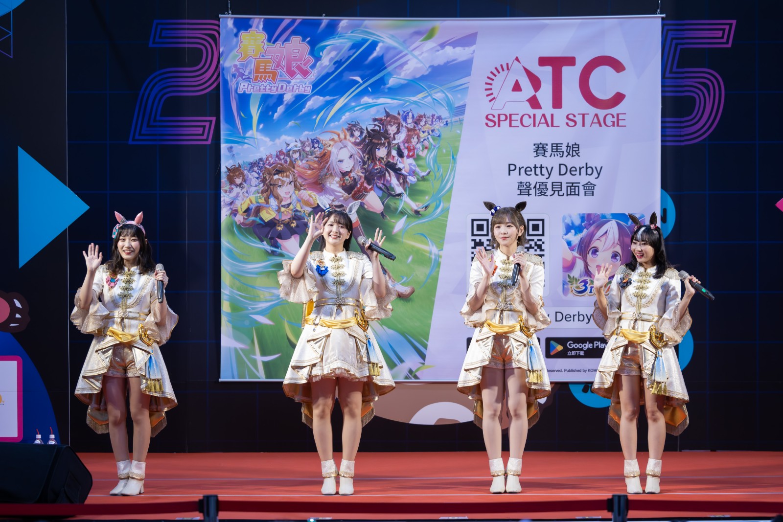 左起 福嶋晴菜、高柳知葉、髙橋ミナミ、矢野妃菜喜