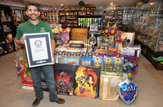 zelda-collection-smiling-in-front-of-collection