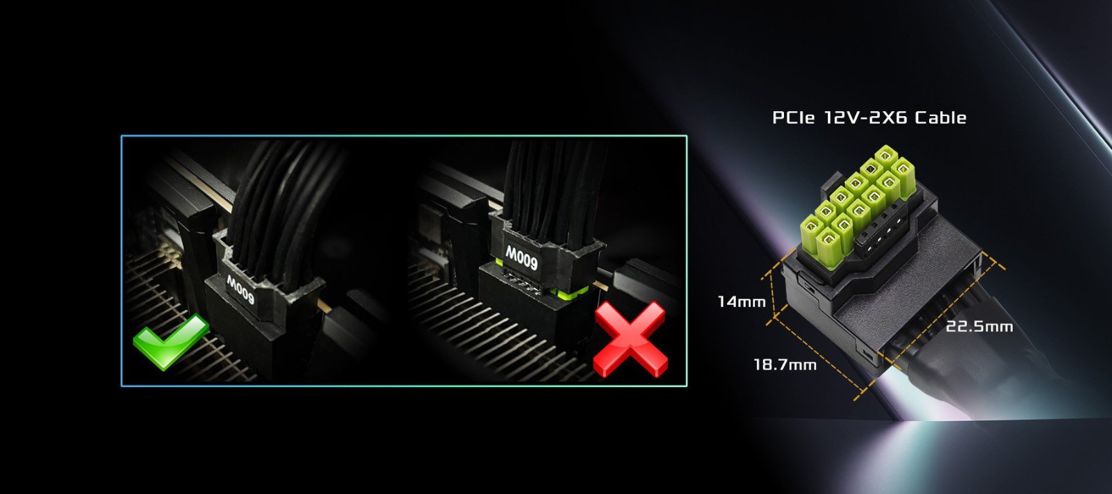 DualColorDesign-12V-2x6 600W L-Type Cable