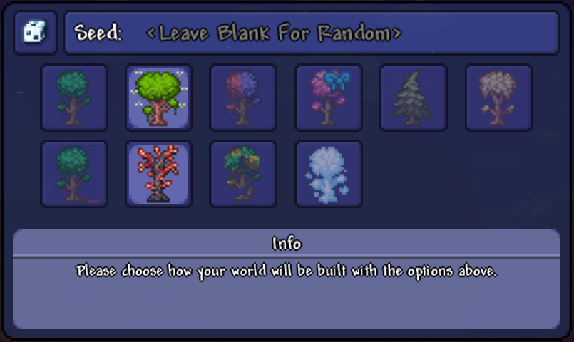 World Seed Menu