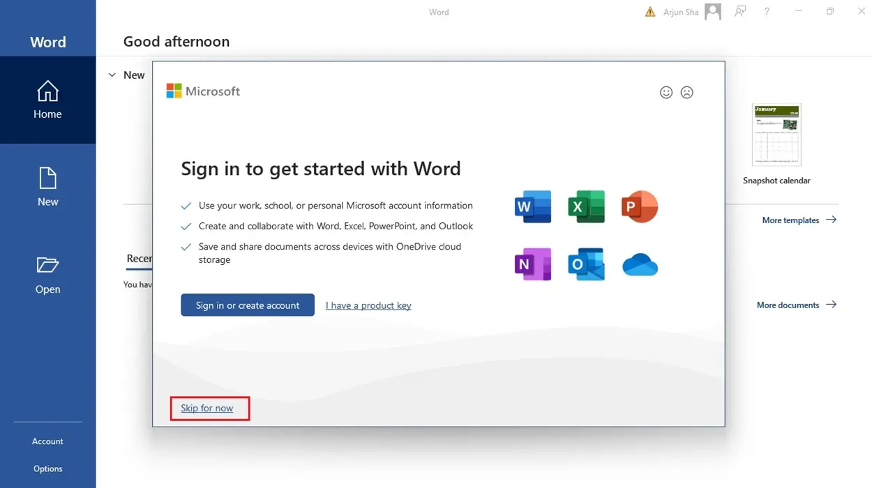 skip-onedrive-sign-in-in-ms-word